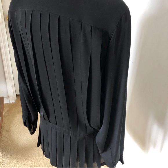 Anne Klein II Black Silk Blouse - Picture 4 of 5